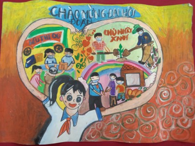 Liên đội THCS Chu Văn An tổ chức thi vẽ tranh nhân dịp chúc mừng thành công Đại hội đại biểu Đoàn TNCS Hồ Chí Minh tỉnh Bình Dương lần thứ XI, nhiệm kỳ 2022 -2027.