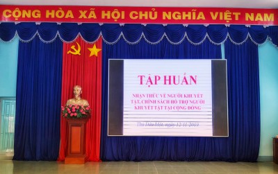 Tập huấn nhận thức về người khuyết tật, chính sách hỗ trợ người khuyết tật tại cộng đồng