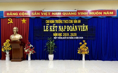 Lễ kết nạp Đoàn viên - Năm học 2019 - 2020