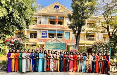 Công đoàn cơ sở Trường THCS Chu Văn An, thành phố Thủ Dầu Một, tỉnh Bình Dương hưởng ứng “Tuần lễ mặc áo dài” và tổ chức các hoạt động chào mừng Ngày Quốc tế Phụ nữ (08/3)