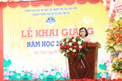 Trường THCS Chu Văn An, thành phố Thủ Dầu Một, tỉnh Bình Dương tổ chức Lễ Khai giảng năm học mới 2023 – 2024
