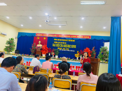Trường THCS Chu Văn An, thành phố Thủ Dầu Một, tỉnh Bình Dương tổ chức Đại hội cha mẹ học sinh năm học 2023 – 2024