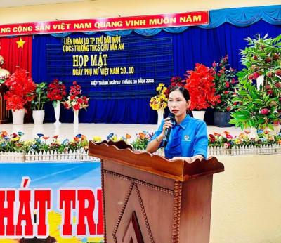 Công đoàn cơ sở Trường THCS Chu Văn An, thành phố Thủ Dầu Một, tỉnh Bình Dương tổ chức hoạt động kỷ niệm Ngày Phụ nữ Việt Nam 20/10 năm học 2023–2024