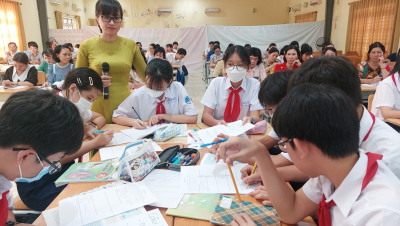 Trường THCS Chu Văn An, thành phố Thủ Dầu Một, tỉnh Bình Dương tổ chức Hội giảng lần thứ nhất cho giáo viên năm học 2023–2024