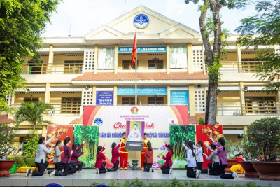 Trường THCS Chu Văn An, thành phố Thủ Dầu Một thực hiện chuyên đề “Sân khấu hóa về cuộc đời và sự nghiệp của thầy Chu Văn An” năm học 2023 – 2024