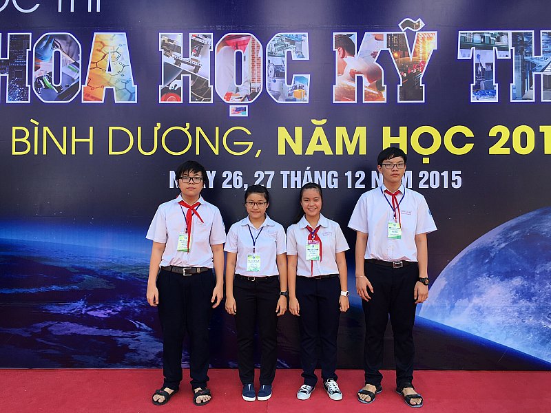 Trường THCS Chu Văn An đạt 02 giải Khuyến khích Cuộc thi khoa học kỹ thuật cấp tỉnh 2015 - 2016