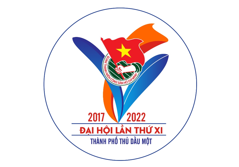 Logo chính thức của Đại hội đại biểu Đoàn TNCS Hồ Chí Minh Thành phố Thủ Dầu Một lần thứ XI, nhiệm kỳ 2017-2022
