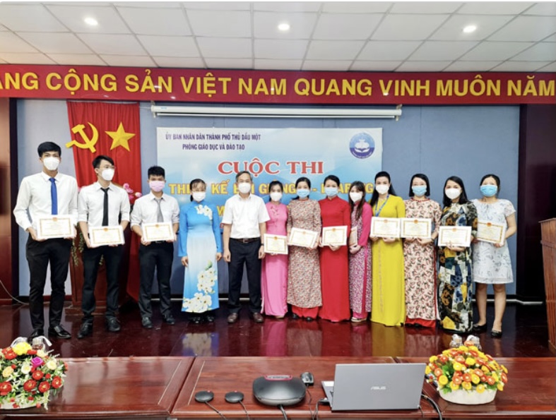Kết quả Cuộc thi Thiết kế bài giảng E-learning lần thứ nhất cấp thành phố của trường THCS Chu Văn An, thành phố Thủ Dầu Một, tỉnh Bình Dương.